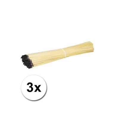 Houten lampionhouders 40 cm 3 keer