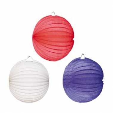 Lampionnen rood wit blauw