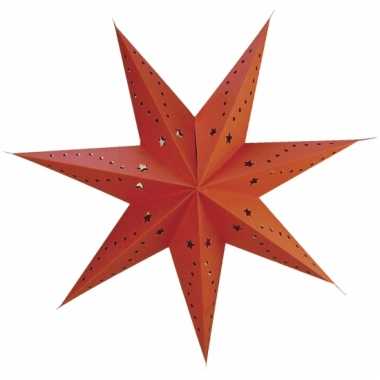 Rode kerstster papier 45 cm