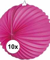 10 keer lampionnen fuchsia roze 0 2 meter