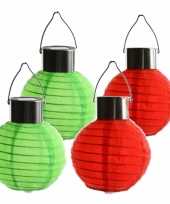 4 keer keer gekleurde buiten tuin feest solar lampionnen 10 cm