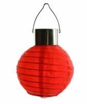 8 keer keer ronde solar feest lampionnen rood 10 cm