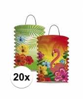Papieren hawaii lampionnen 20 keer